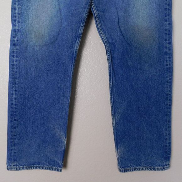 Vintage Levis 501xx 90s Jeans Size 38x30 Cotton Denim Button Fly Casual Pants - Picture 12 of 16